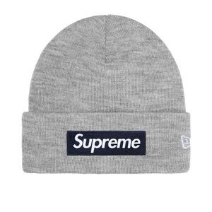 Supreme New Era Box Logo Heather Grey